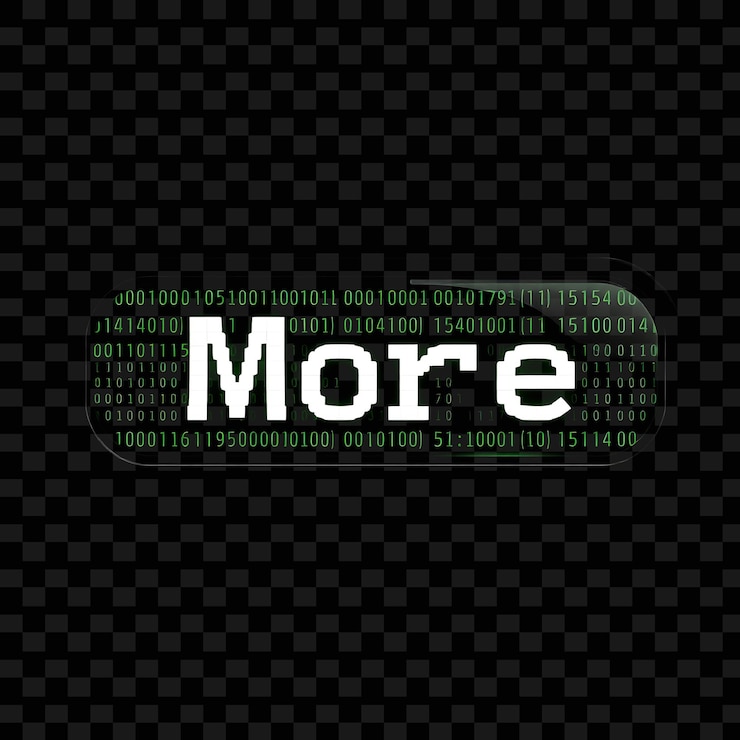 PSD effect more in binary code style streams of 1s and 0s run across the button with a glowing cursor