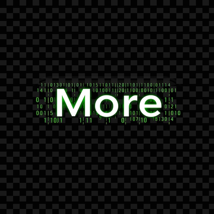 PSD effect more in binary code style streams of 1s and 0s run across the button with a glowing cursor