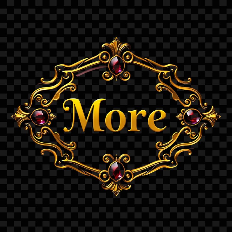 PSD effect more in opulent gold stencil edged with gold baroque patterns and garnet gems deep red and