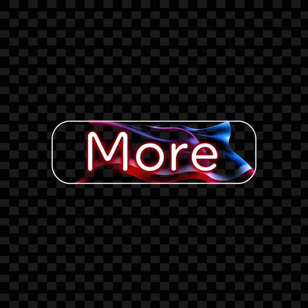 Effect More Text in Fluttering Flag Neon Button Styled as a Waving Flag ...