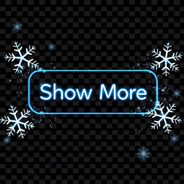 Effect Show More Text in Blinking Neon Typography Pixel Dust Swirls Dynamically Across the Button
