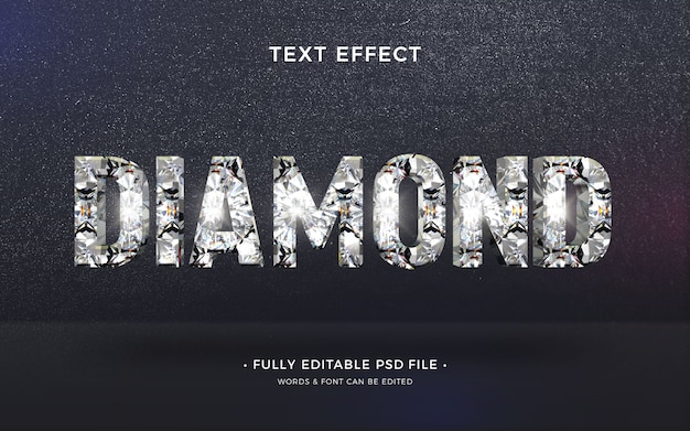 Effect van de diamanttekst