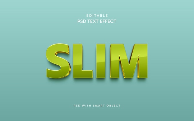 PSD effect van dunne tekst