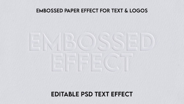 PSD effect van gegraveerd papier