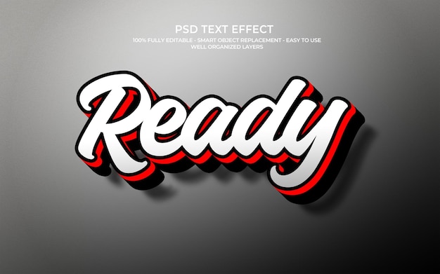 Effect van gereed tekst