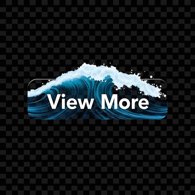 Effect View More Text in Wave Splash Style Waves Crash Over the Button Dynamische en krachtige Ocea