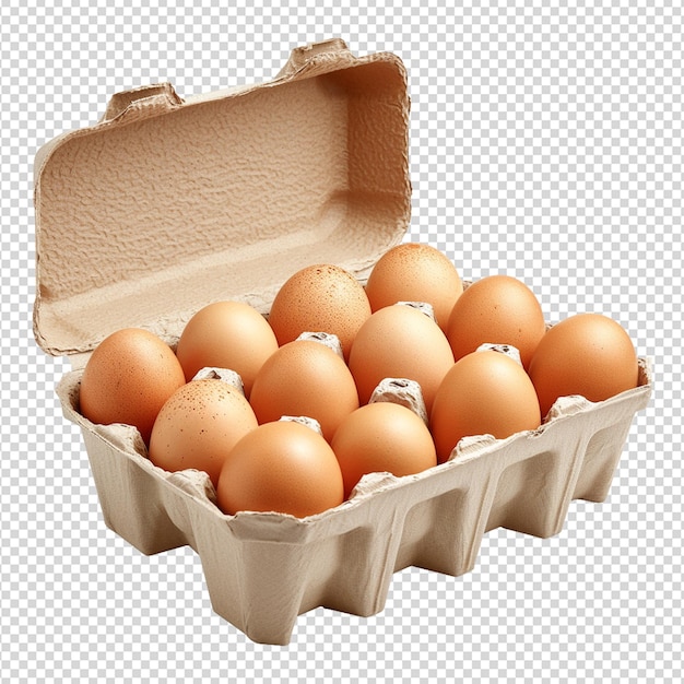 Egg carton box isolated on white