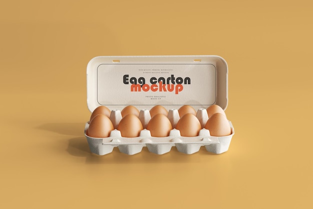 PSD egg carton mockup