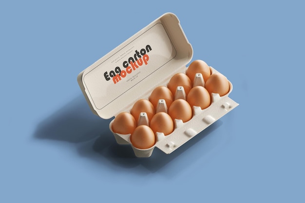 Egg carton mockup