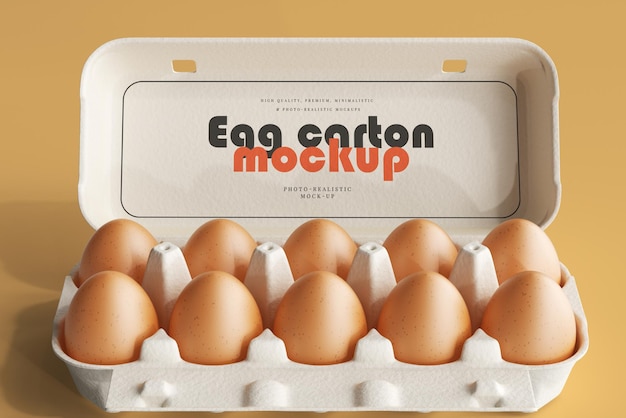PSD egg carton mockup
