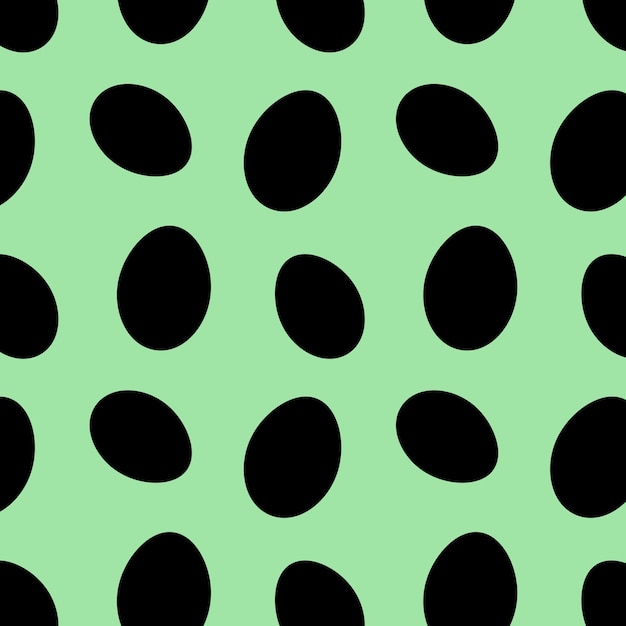 PSD silhouette di uova su sfondo verde che si ripetono