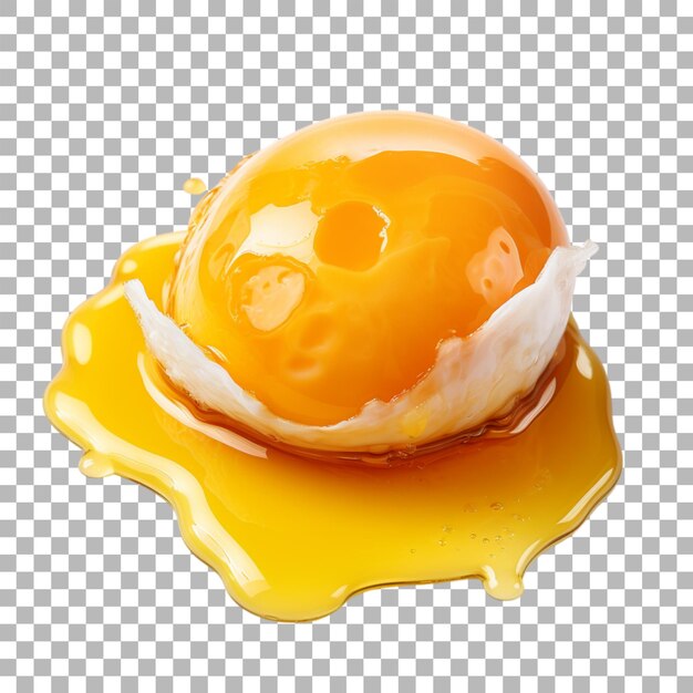 PSD egg yolk on transparent background