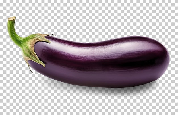 PSD eggplant isolated on transparent or white background png