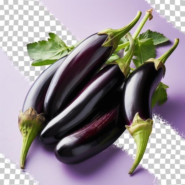 PSD aubergine su sfondo trasparente