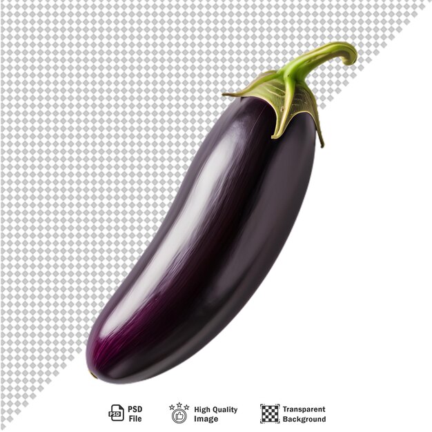 PSD eggplant on transparent background