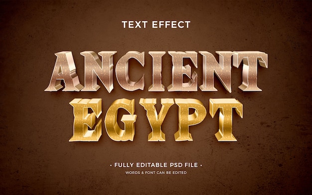 PSD egypt text effect