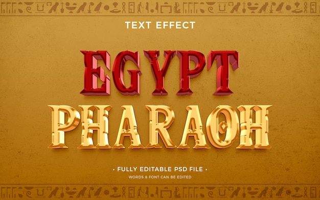 PSD egypt text effect