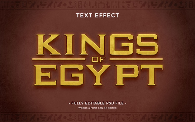 PSD egypte teksteffect