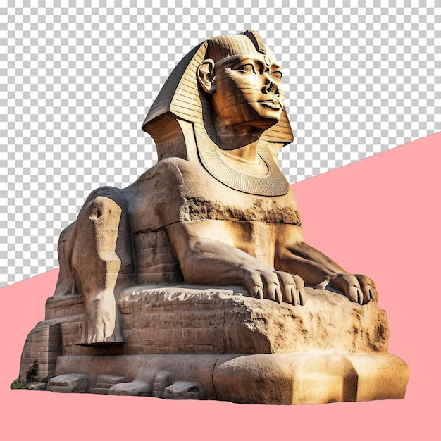 PSD egyptian sphinx isolated object transparent background