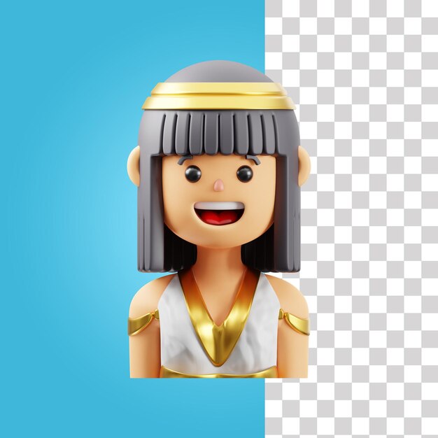 Egyptische vrouw 3d icon