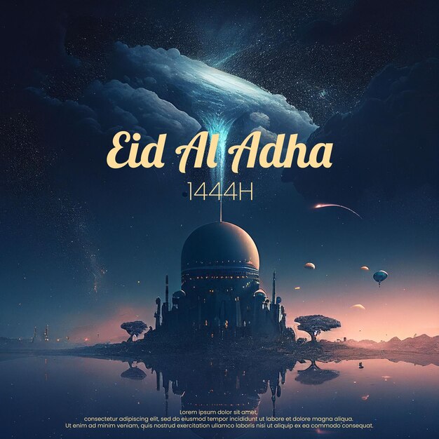 Eid Al Adha 카드 II 인사말 카드 II PSD