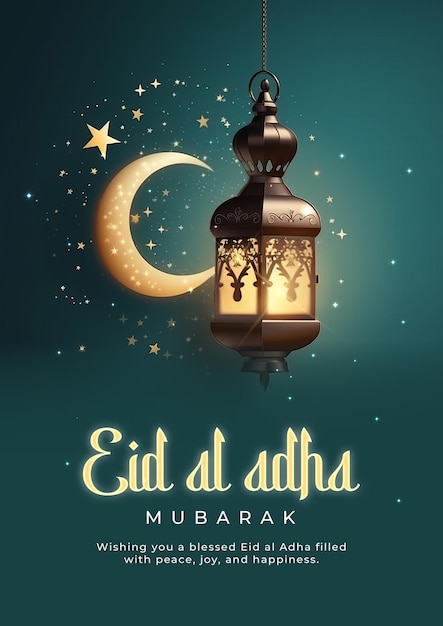 PSD eid al adha mubarak poster