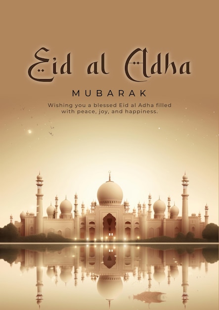 PSD eid al adha mubarak poster