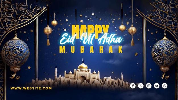 PSD eid al adha social media post design