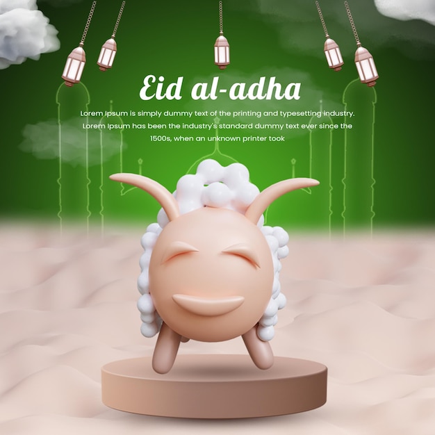 Eid al adha social media post or eid mubarak social media post or eid instagram post