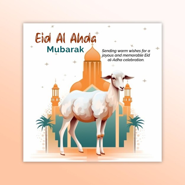 PSD eid al adha social media post