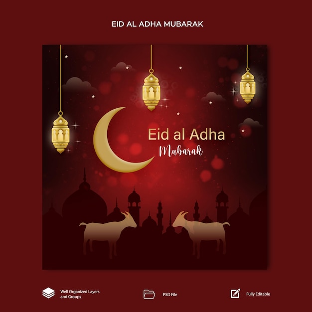 PSD eid al adha post sui social media