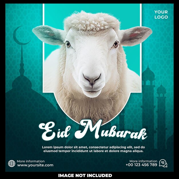 PSD eid al adha social media template