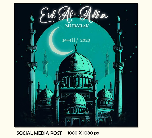 EID AL ADHA SOCIALE MEDIA SJABLOON