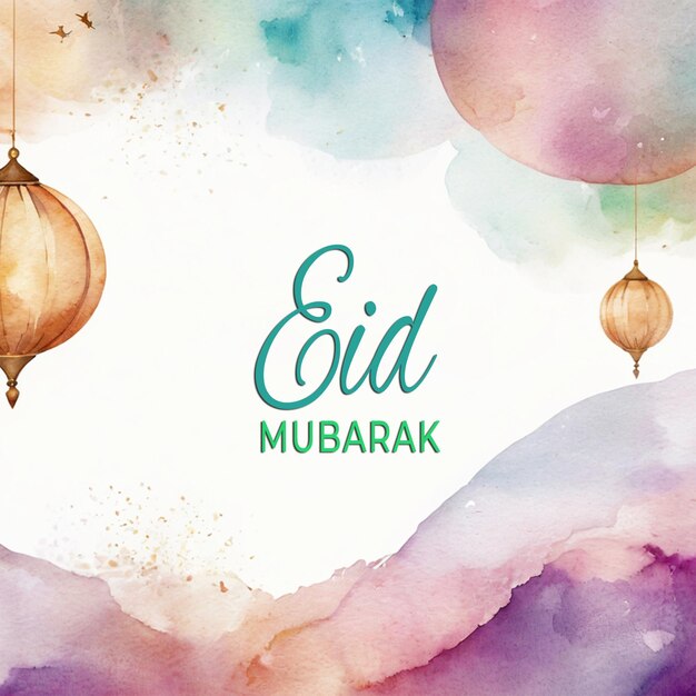 Eid al Fitr Celebration Eid Mubarak happy Eid wishes Social Media Instagram post banner template