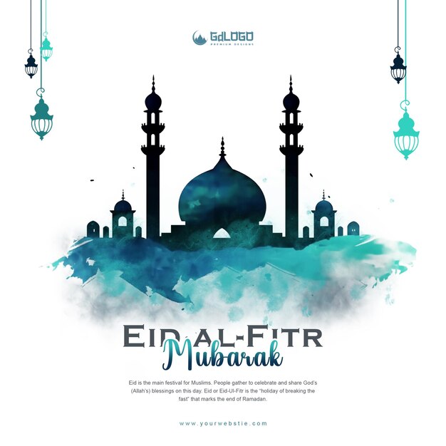 Eid al fitr greeting card