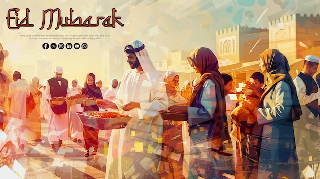 PSD eid al-fitr 祝賀カード フォト 写真