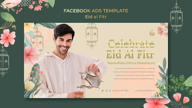 PSD eid al fitr template design