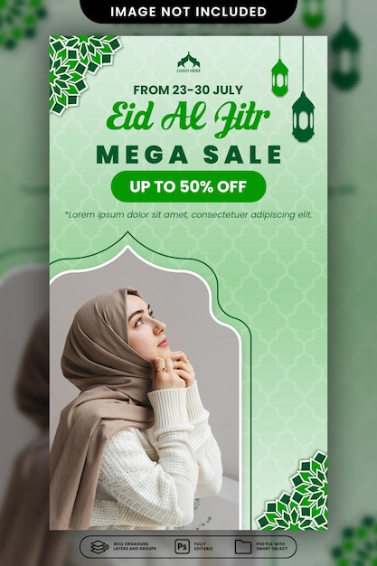Eid alfitr sale social media stories