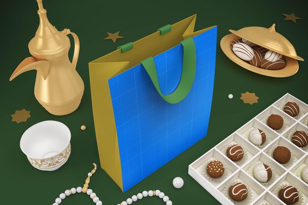 Eid bag design mockup