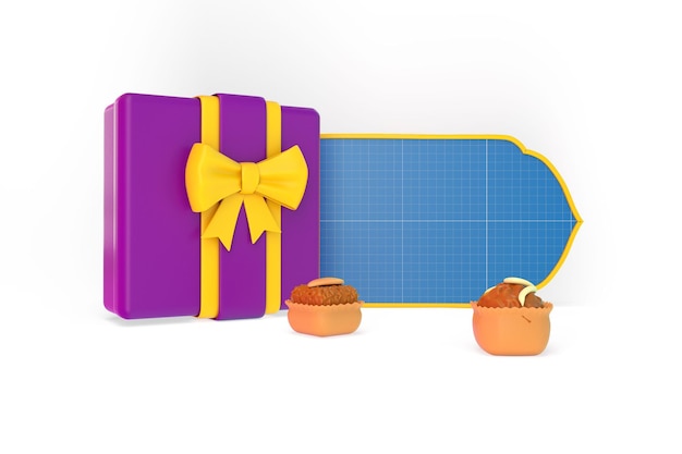 Eid Chocolate Box Mockup