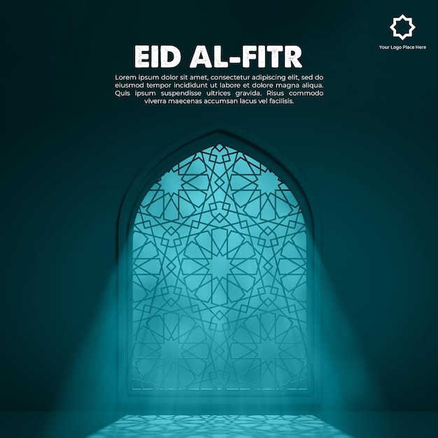 PSD eid mubarak and eid ulfitr social media banner template