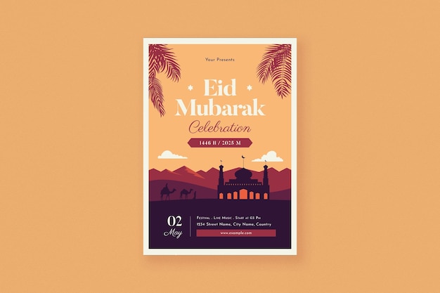 PSD eid mubarak-flyer 2