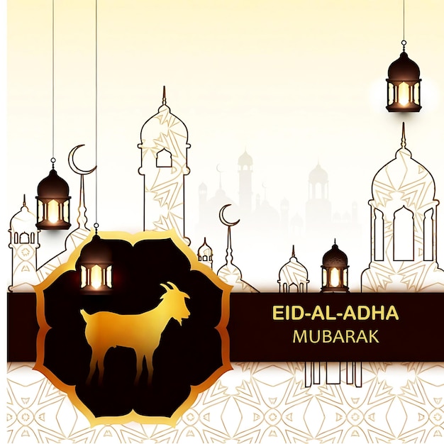 Eid mubarak islamitisch feest viering sjabloon achtergrond