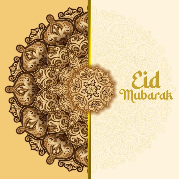 Eid mubarak social media poster design