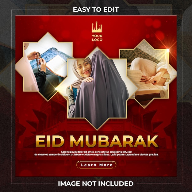 Modello di eid mubarak