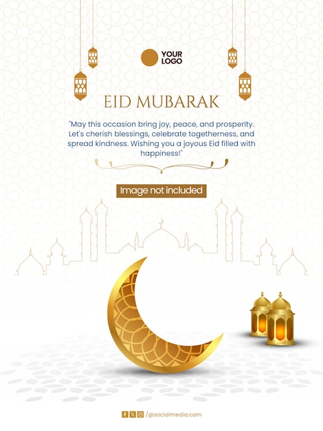 Eid Mubarak viering kaart