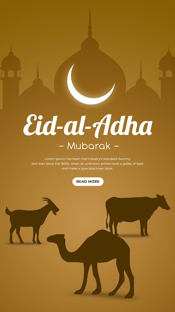 Eid Ul Adha Vector EPS Instagram Story Design