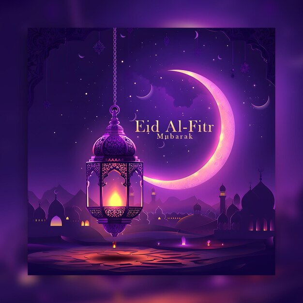 PSD eid ul fitr social media i ramadan kareem islamskie święto social media post design