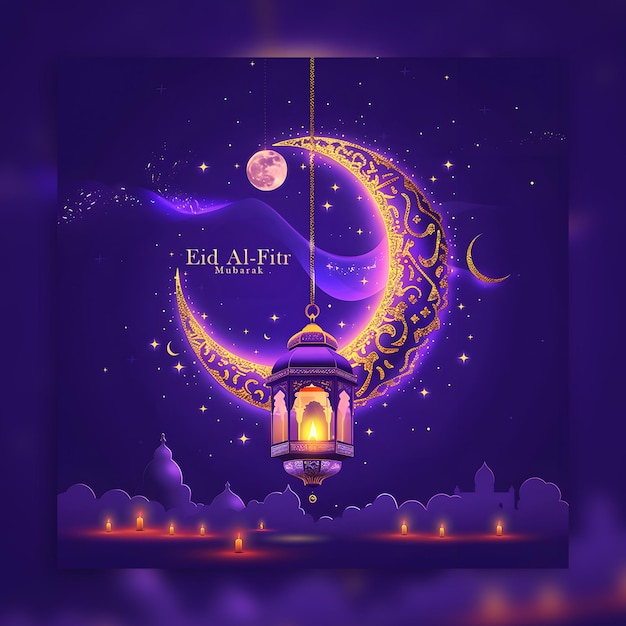 PSD eid ul fitr social media and ramadan kareem islamic festival social media post design