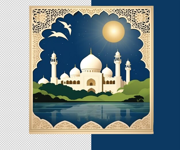 PSD eid ul fitter 3d render psd file and background designs and mosque designs icon